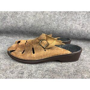 Joseph Seibel Fisherman Sandals Women's EU 39 Closed Toe Tan Nubuck Leather
